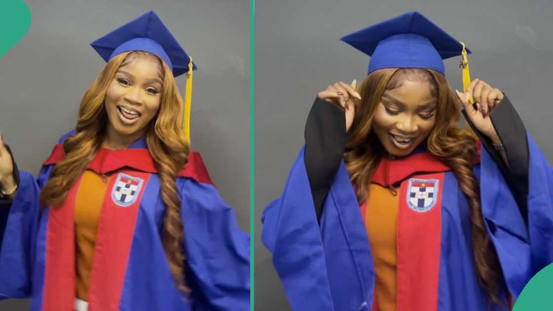 Nigerian lady who graduated as a nurse from Afe Babalola University.