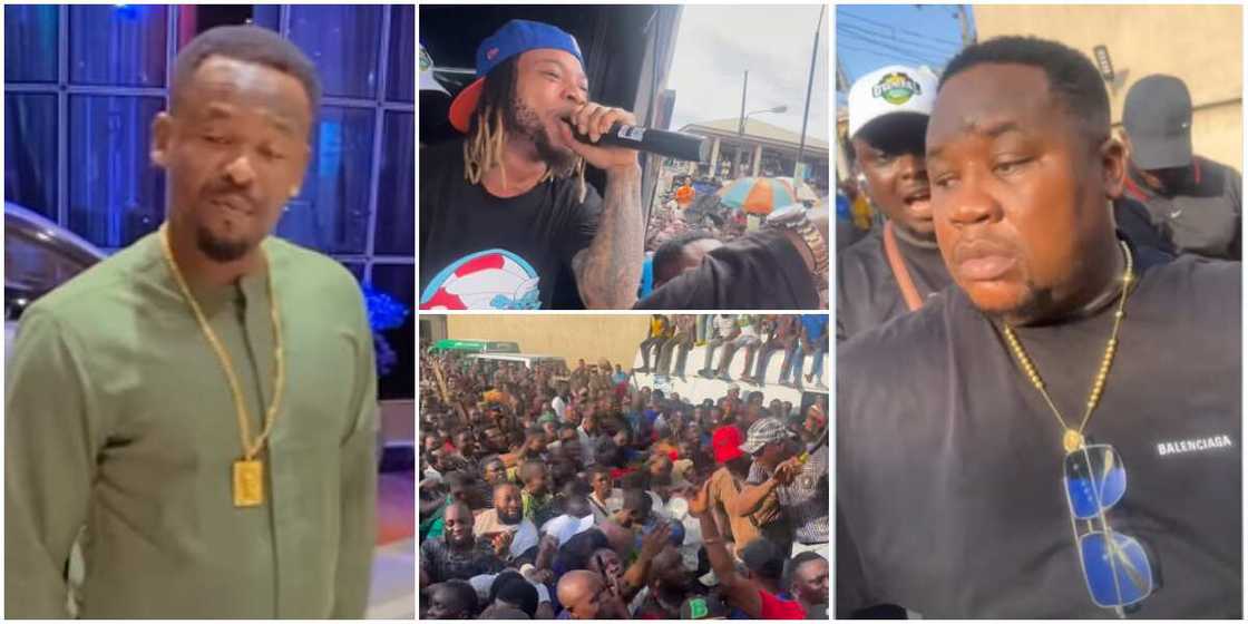 Zubby Michael at Alaba market, Pocole performs at Alaba Market, Cubana Chiefpriest at Alaba Market Lagos