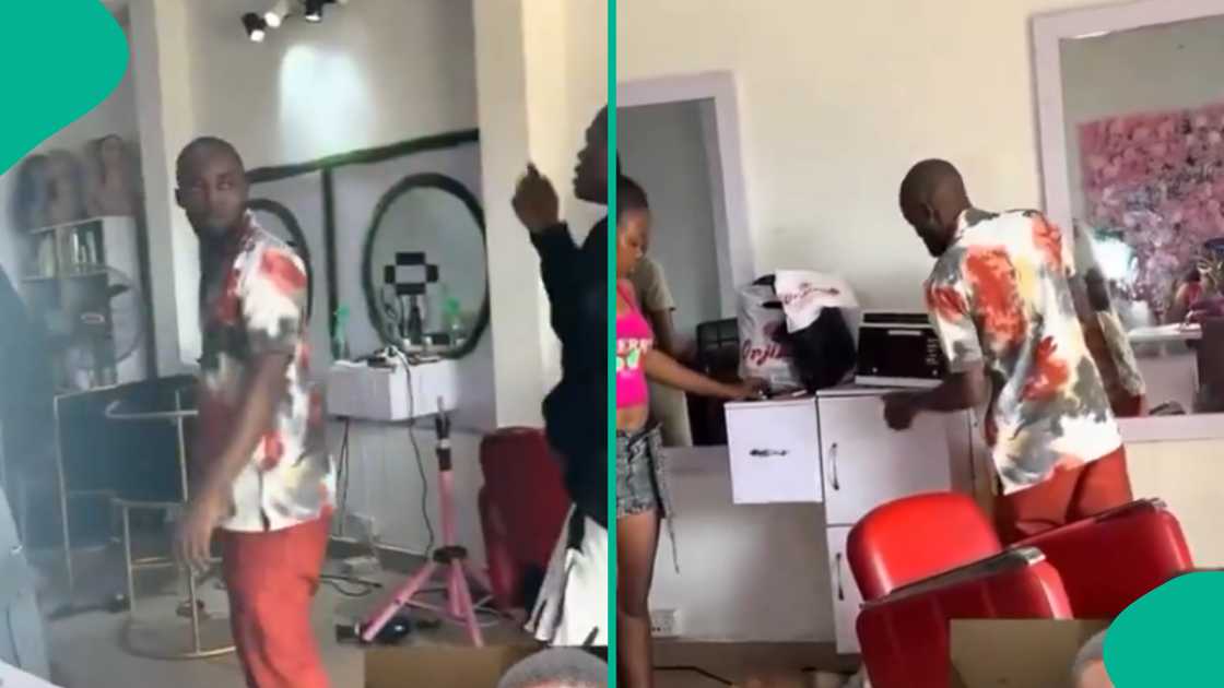 Video of a man and his ex goes viral online. Video of a man and his ex goes viral online.