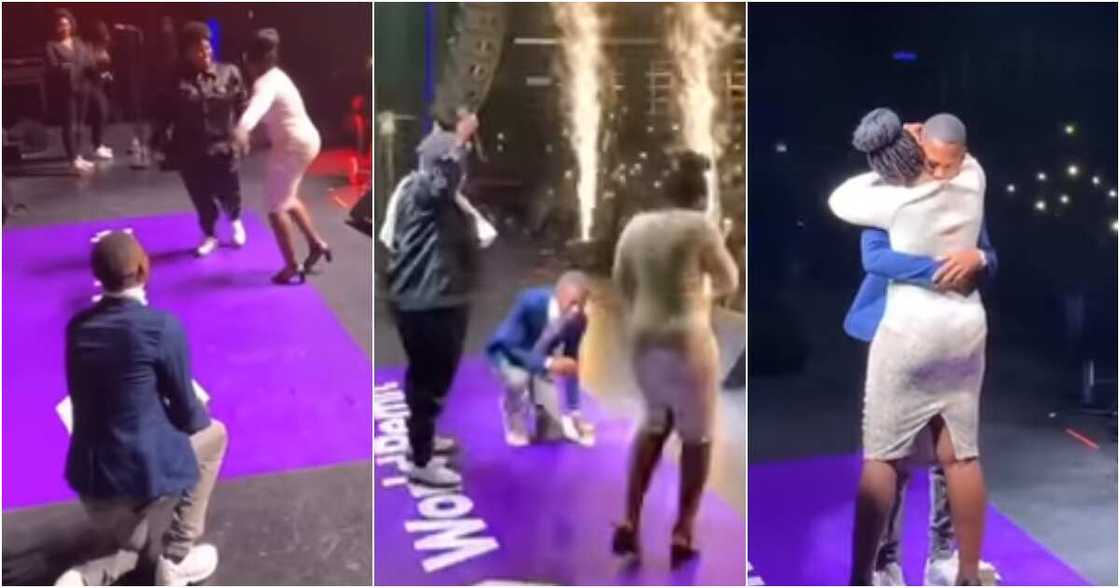 Teni's friend proposes to girlfriend Teni's friend proposes to girlfriend