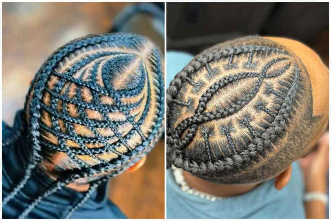 Spider stitch braids.