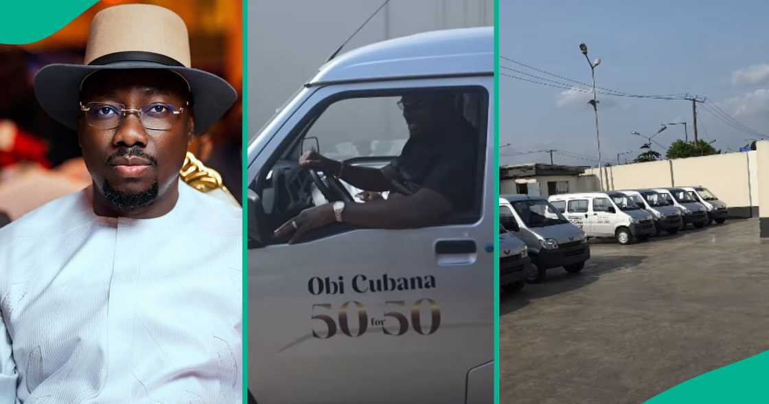 Obi Cubana shows off vehicles gifted to him ahead of his 50th birthday. Obi Cubana shows off vehicles gifted to him ahead of his 50th birthday.