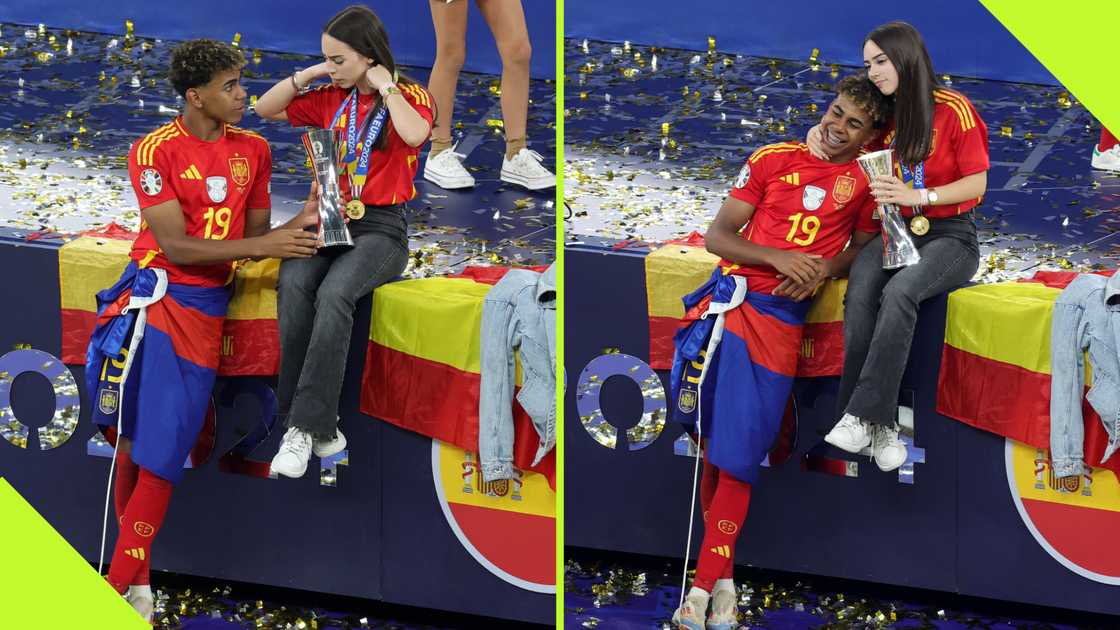Barcelona youngster Lamine Yamal spotted with new lady after breaking up with Alex Padilla Barcelona youngster Lamine Yamal spotted with new lady after breaking up with Alex Padilla