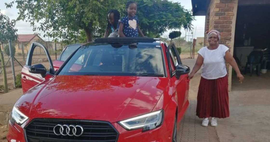 Mum Positively Beaming as Youngest Son Cops Himself a Brand New Audi Mum Positively Beaming as Youngest Son Cops Himself a Brand New Audi