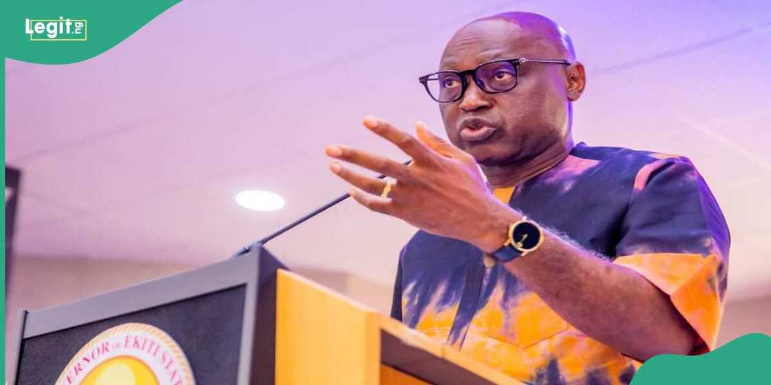 Gwamna Biodun Oyebanji na jihar Ekiti. Gwamna Biodun Oyebanji na jihar Ekiti.