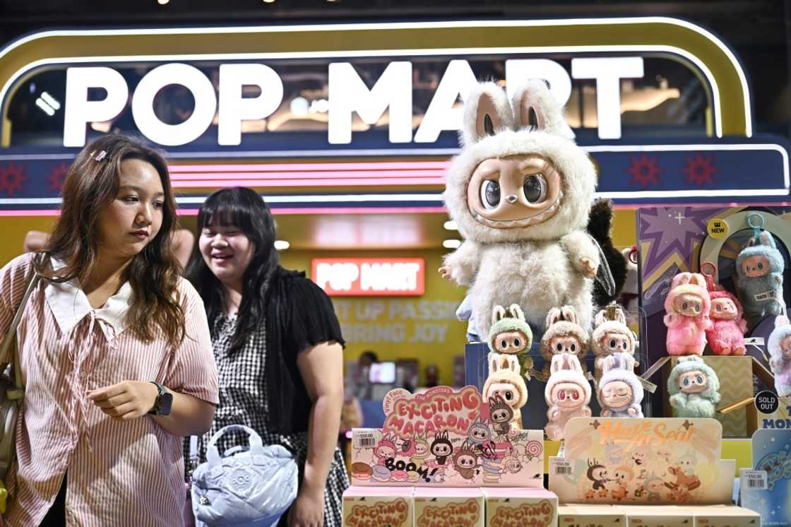 Shoppers browse for Labubu dolls at a Pop Mart pop-up store in in Bangkok Shoppers browse for Labubu dolls at a Pop Mart pop-up store in in Bangkok