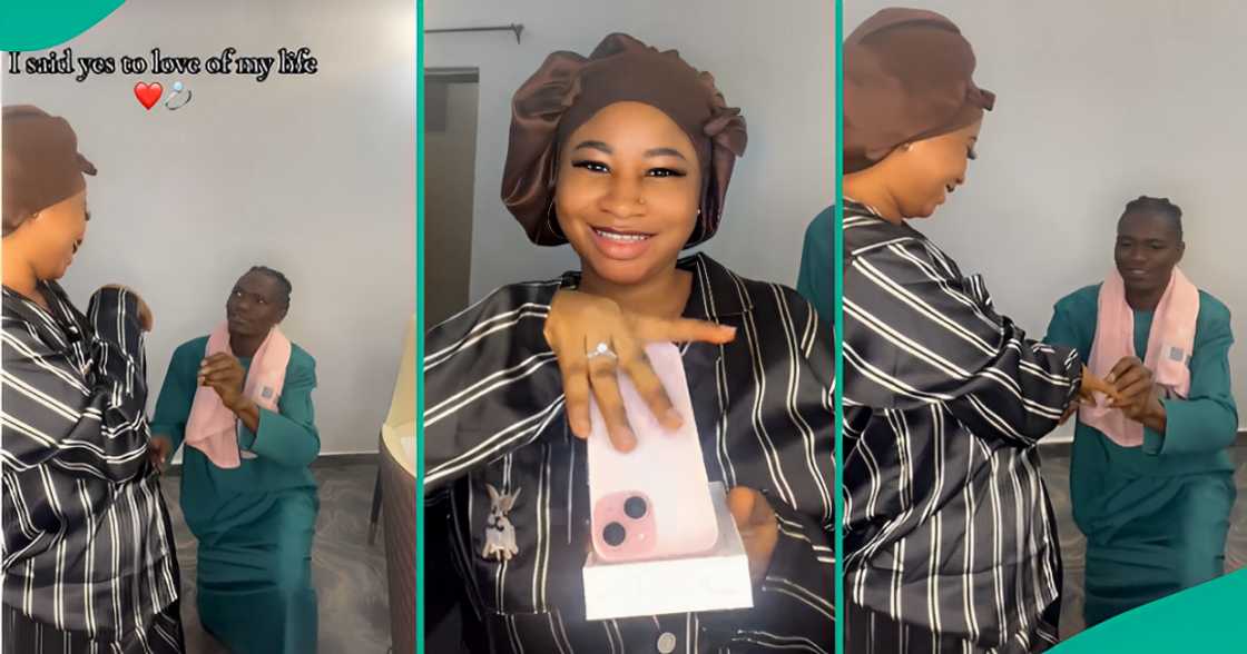 Lady gets surprise proposal while she was making TikTok video