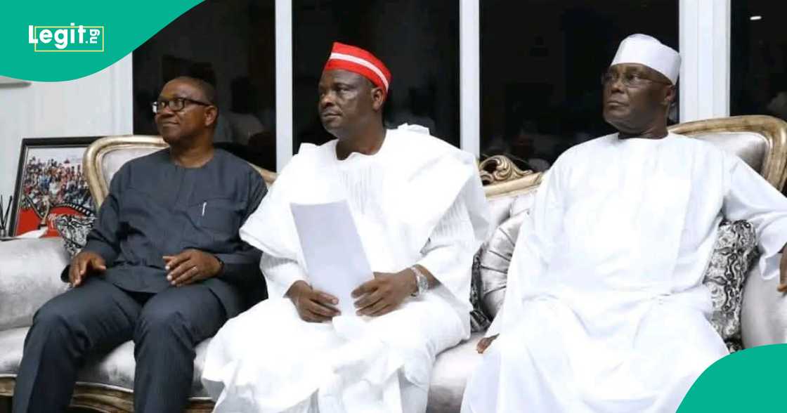 Obi, Kwankwaso da Atiku.