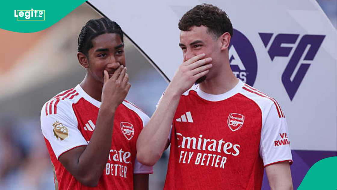 Marli Salmon and Tommy Setford, Arsenal, Premier League, Medals Marli Salmon and Tommy Setford, Arsenal, Premier League, Medals
