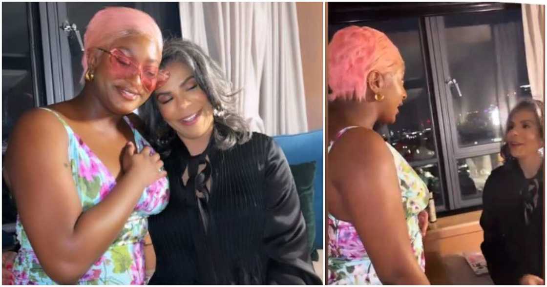 Cuppy's mum pays her surprise visit Cuppy's mum pays her surprise visit