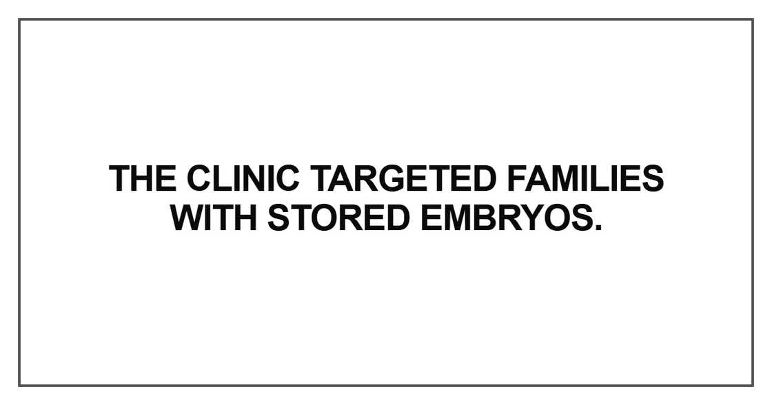 The clinic targeted families