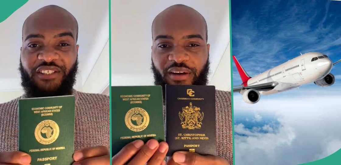 Nigerian man becomes a citizen of St Kitts and Nevis. Nigerian man becomes a citizen of St Kitts and Nevis.