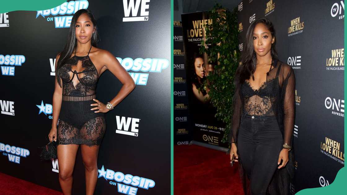 April Jones posing on red carpets