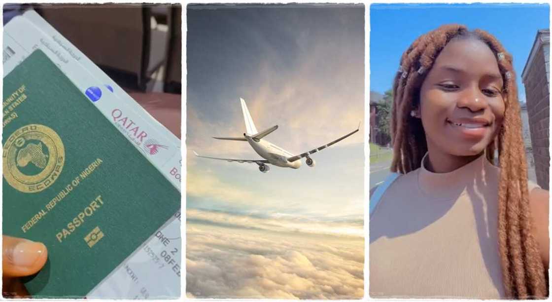 A lady who got a UK visa as relocated to the country. A lady who got a UK visa as relocated to the country.