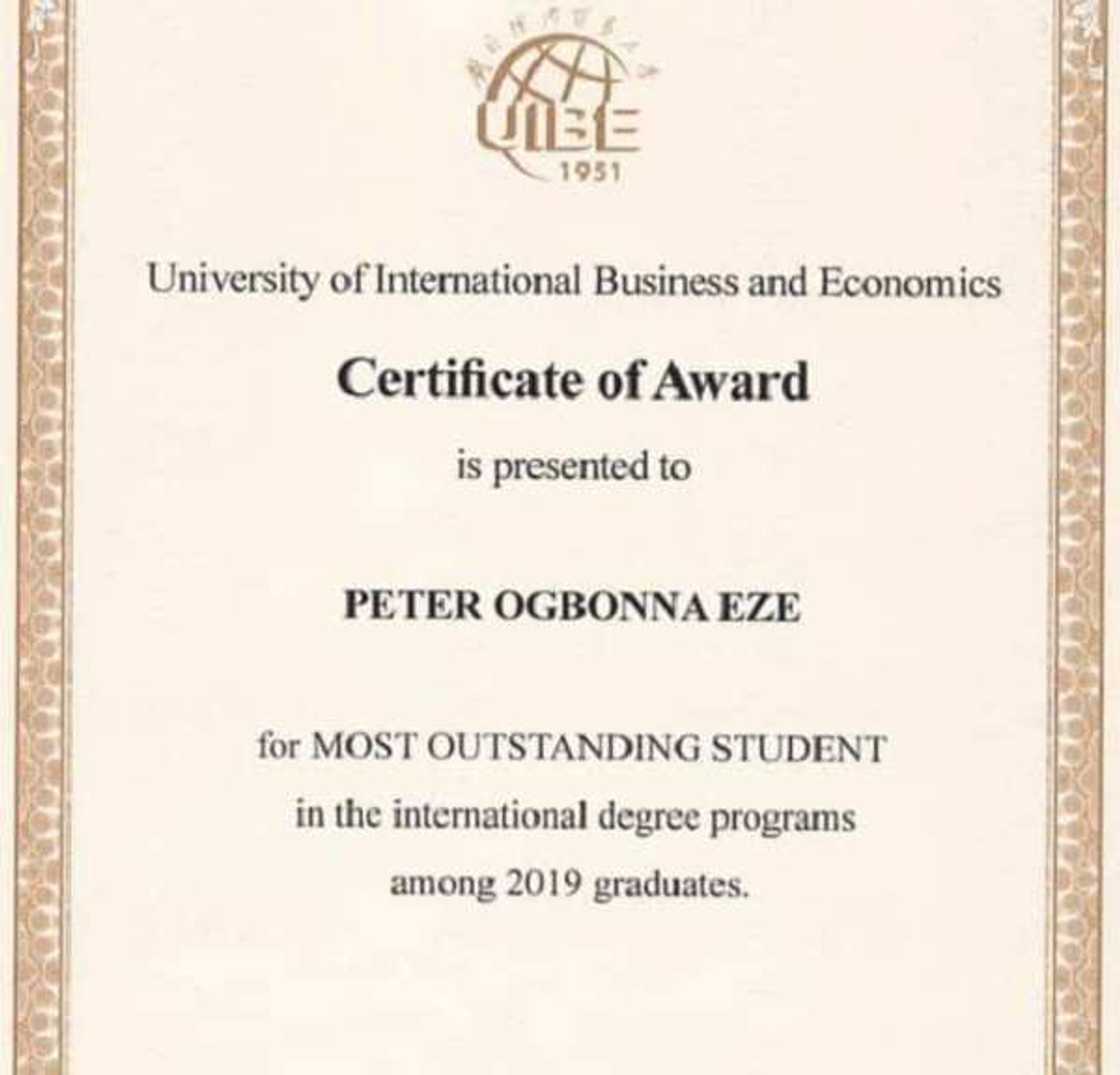 Nigerian man emerges most outstanding student in Chinese university Nigerian man emerges most outstanding student in Chinese university