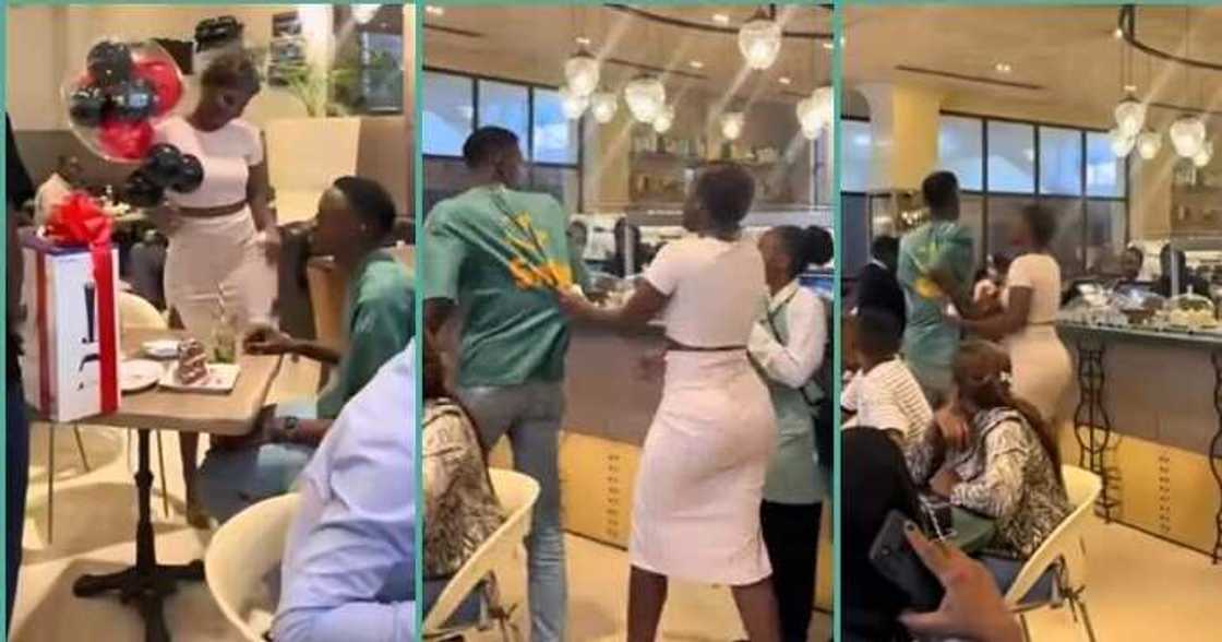 Man publicly rejects girlfriend's Valentine's gifts Man publicly rejects girlfriend's Valentine's gifts