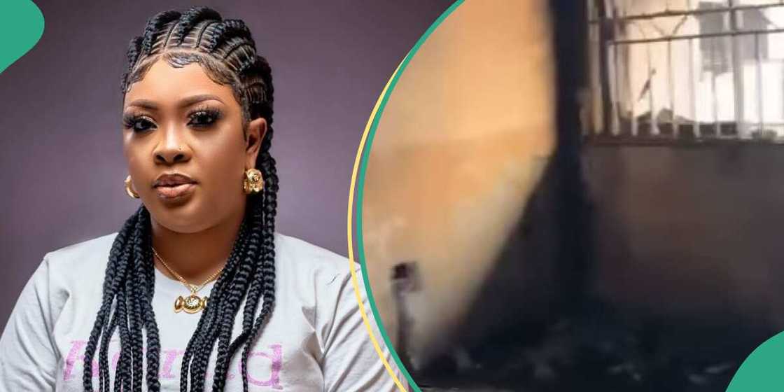 Jide Kosoko's daughter, Bidemi loses property to fire outbreak.