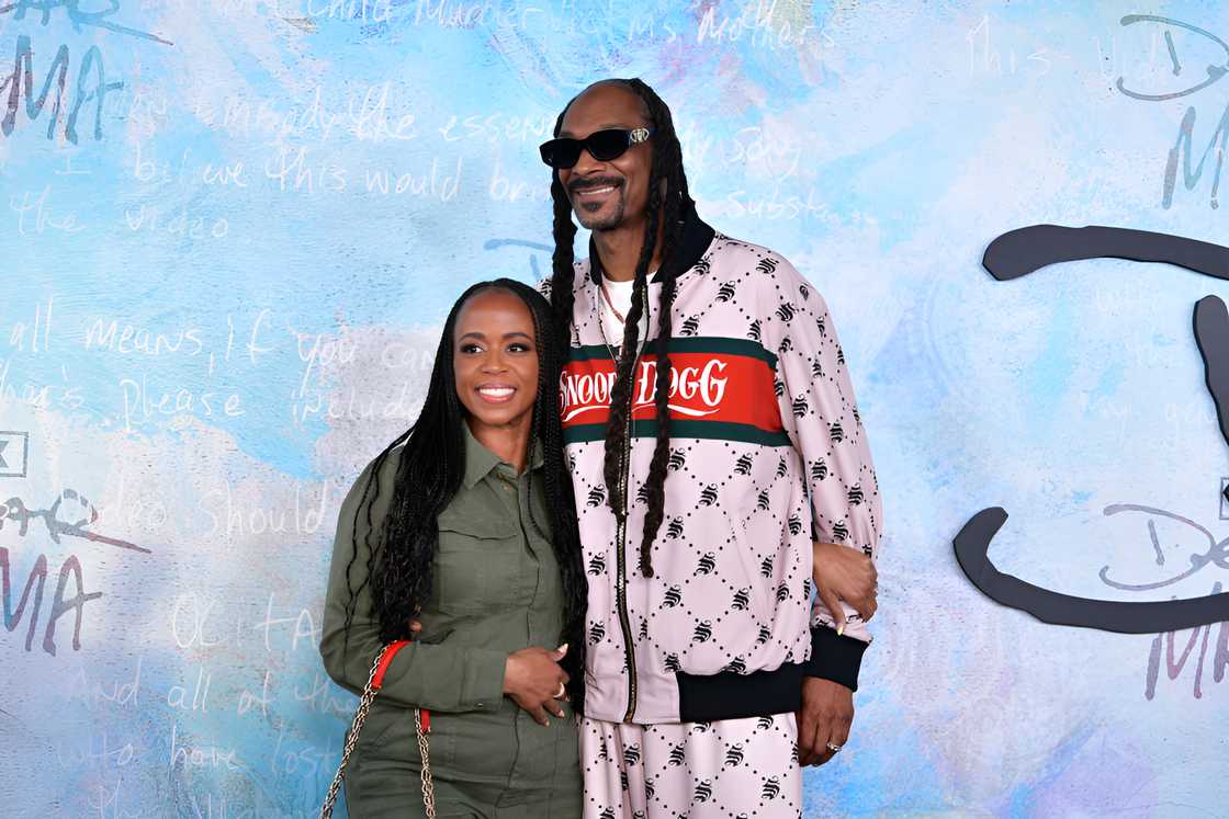 Shante Broadus and Snoop Dogg during the premiere of FX's Dear Mama Shante Broadus and Snoop Dogg during the premiere of FX's Dear Mama