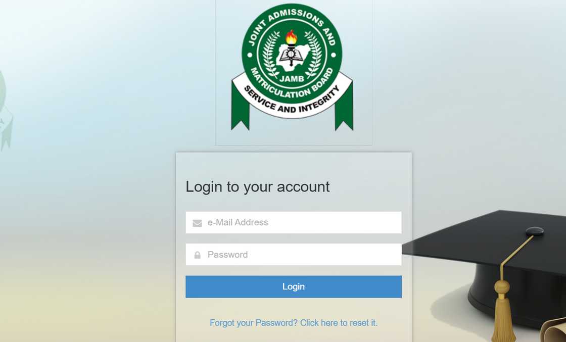 JAMB log in portal JAMB log in portal
