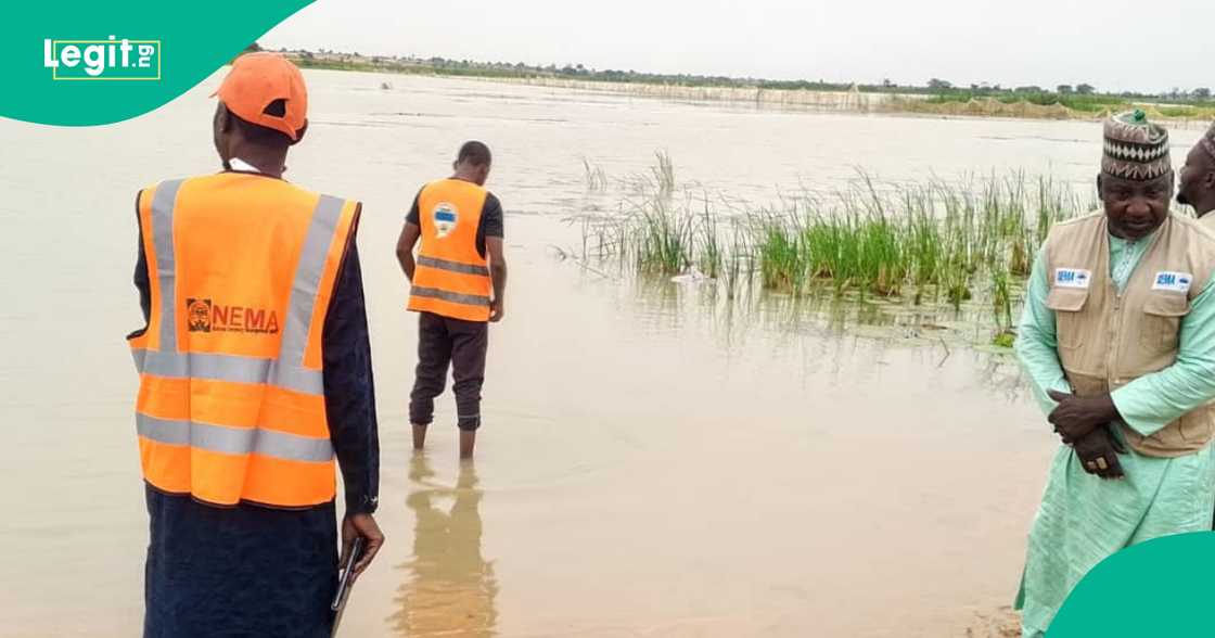 Wasu jami'an NEMA yayin agajin gaggawa bayan hadarin kogi a Sokoto Wasu jami'an NEMA yayin agajin gaggawa bayan hadarin kogi a Sokoto