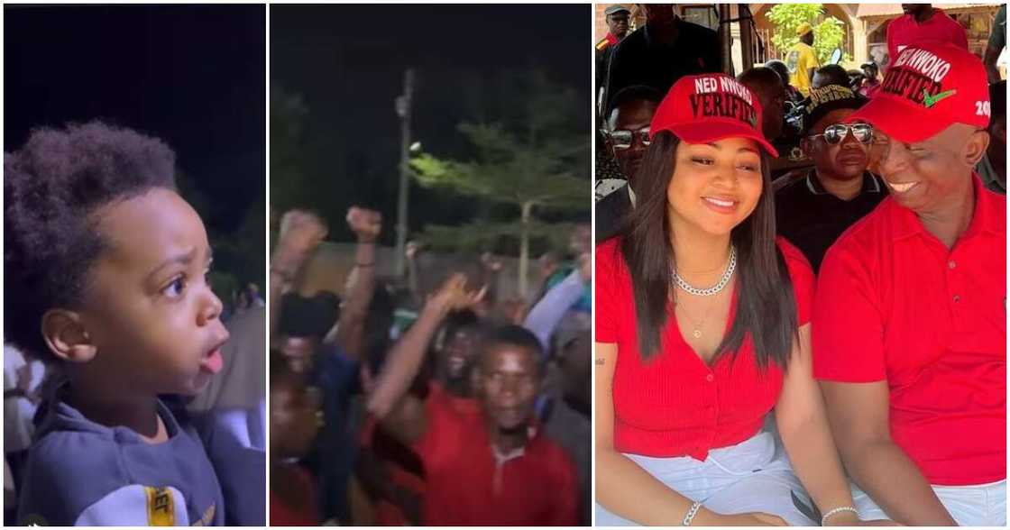 Regina Daniels, Ned Nwoko, Munir Nwoko Regina Daniels, Ned Nwoko, Munir Nwoko