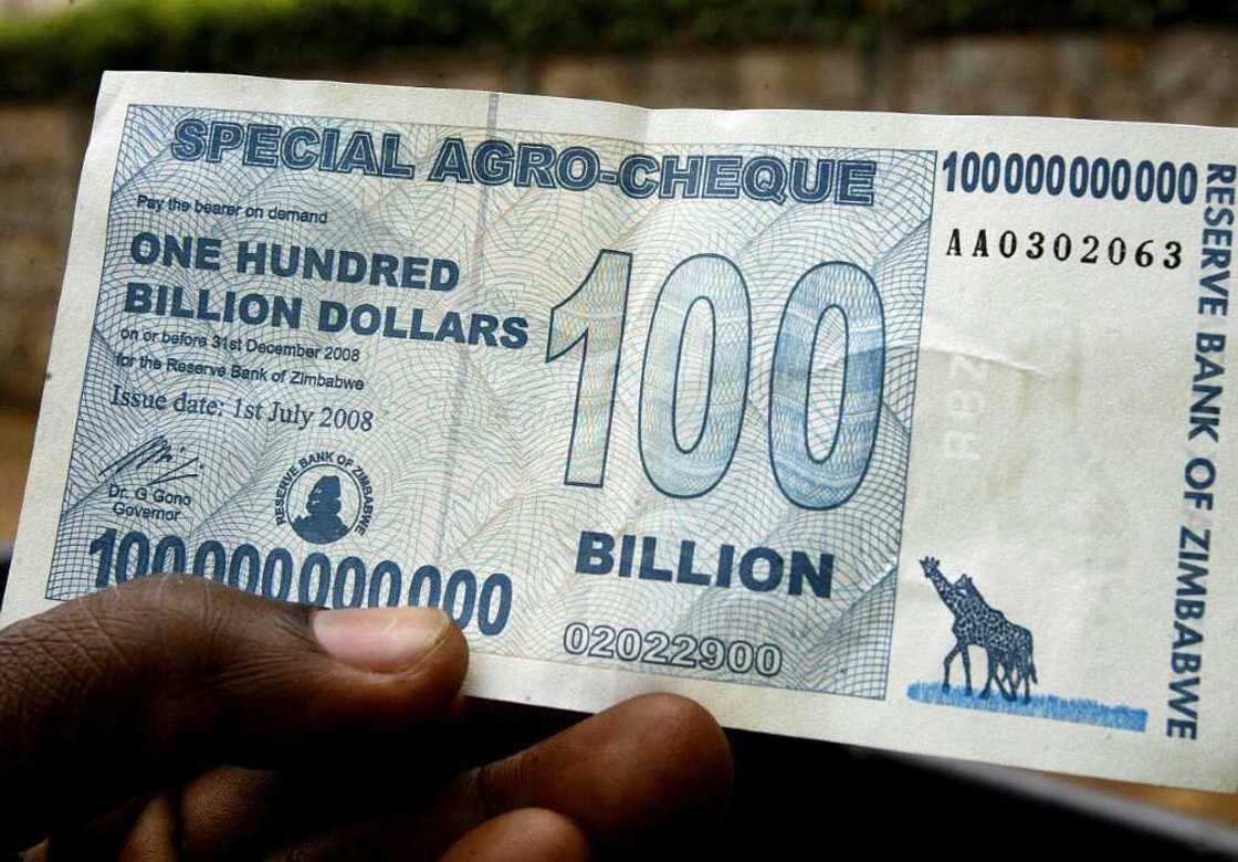 Who wants to be a billionaire? A banknote printed in 2008 -- enough to buy two loaves of bread at the time