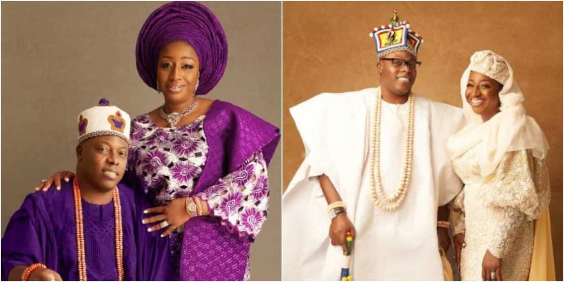 Oba Oniru and his wife Oba Oniru and his wife
