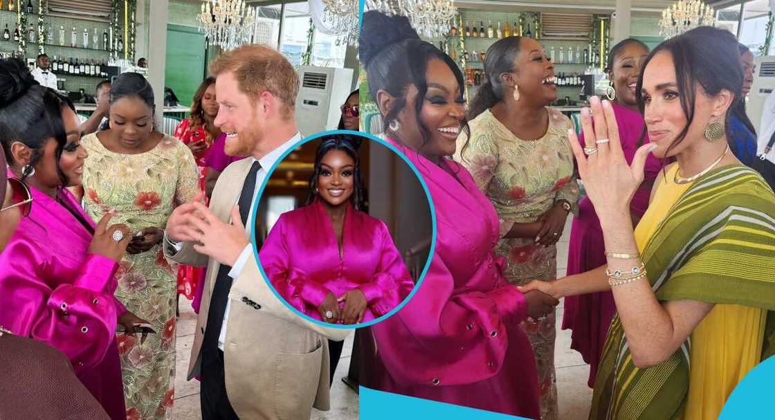 Jackie Appiah, Meghan Markle and Prince Harry