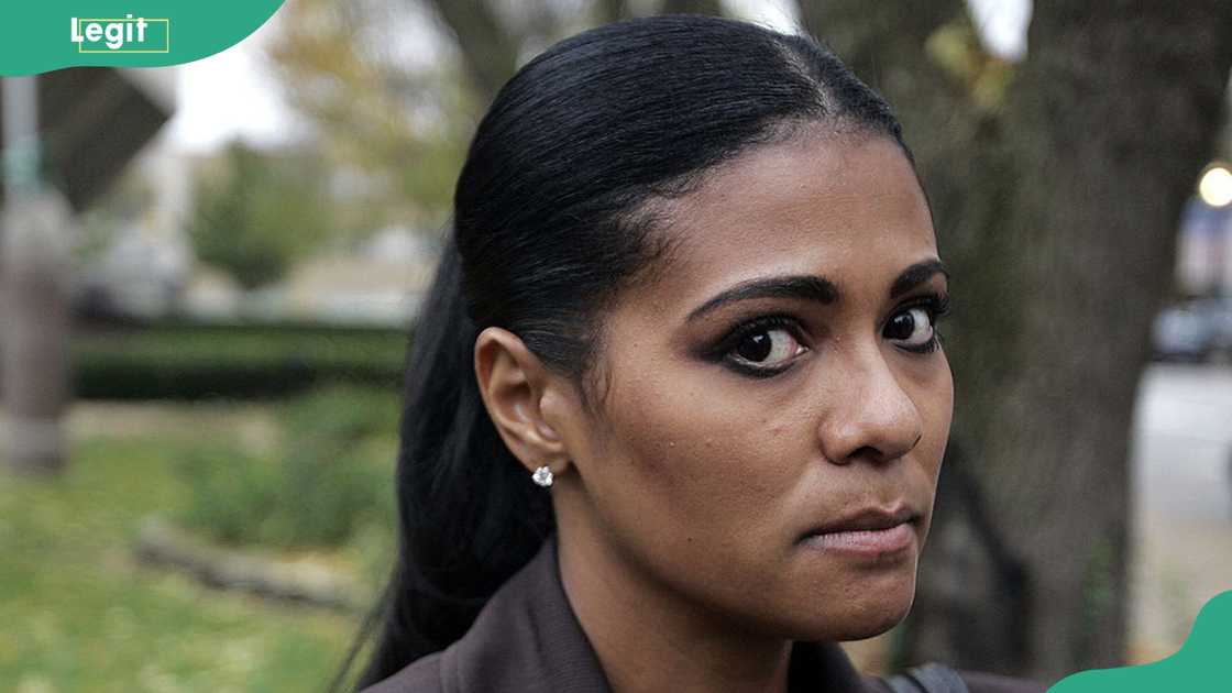 Tyna Robertson attends a court session