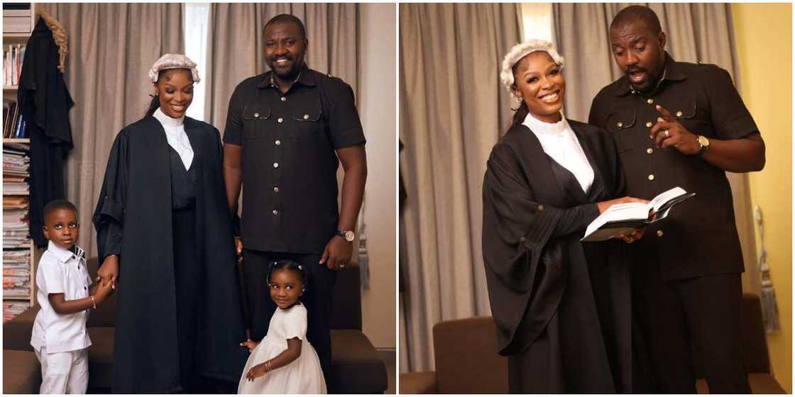 John Dumelo celebrates wife's call to Bar, John Dumelo celebrates wife Gifty Mawunya Dumelo's call to the Bar