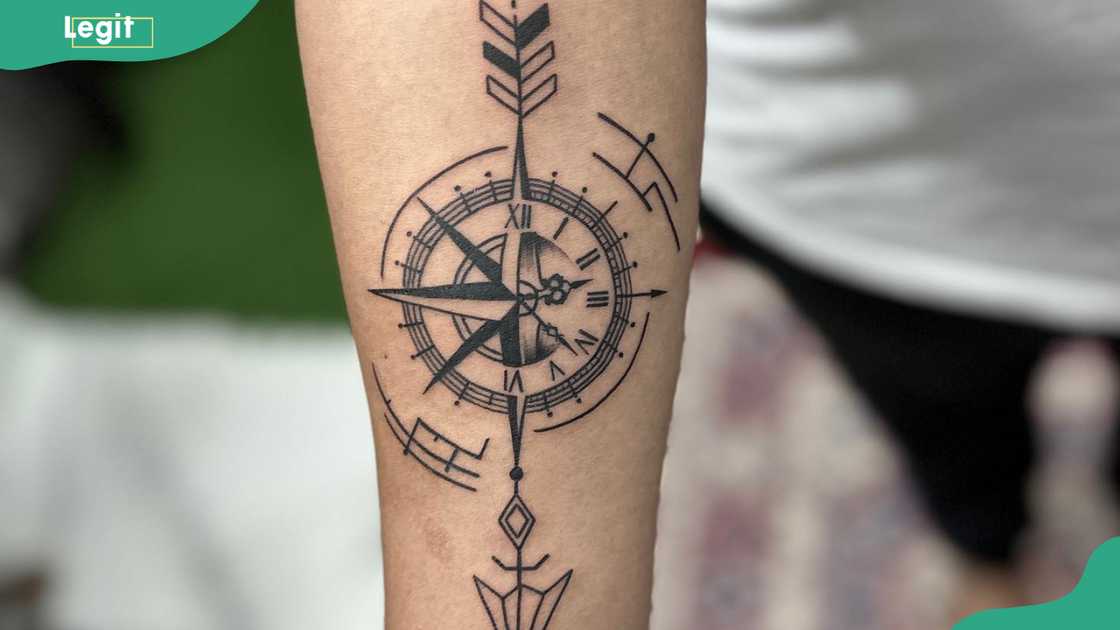 Compass tattoo