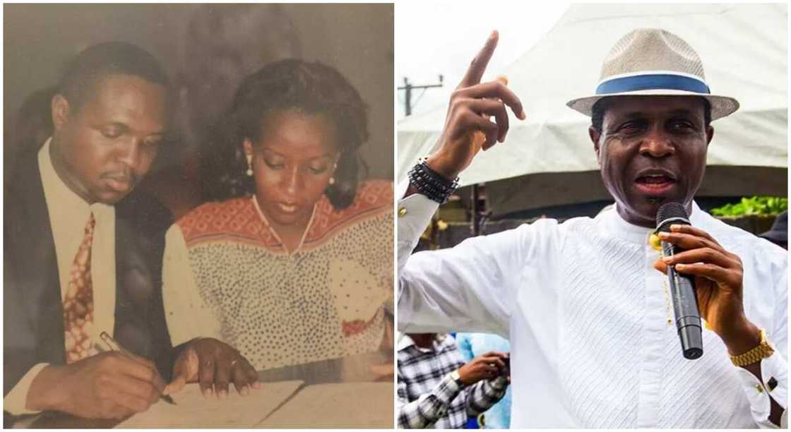 APC governorship candidate in Rivers state, Tonye Cole and his wife, Sylva. APC governorship candidate in Rivers state, Tonye Cole and his wife, Sylva.