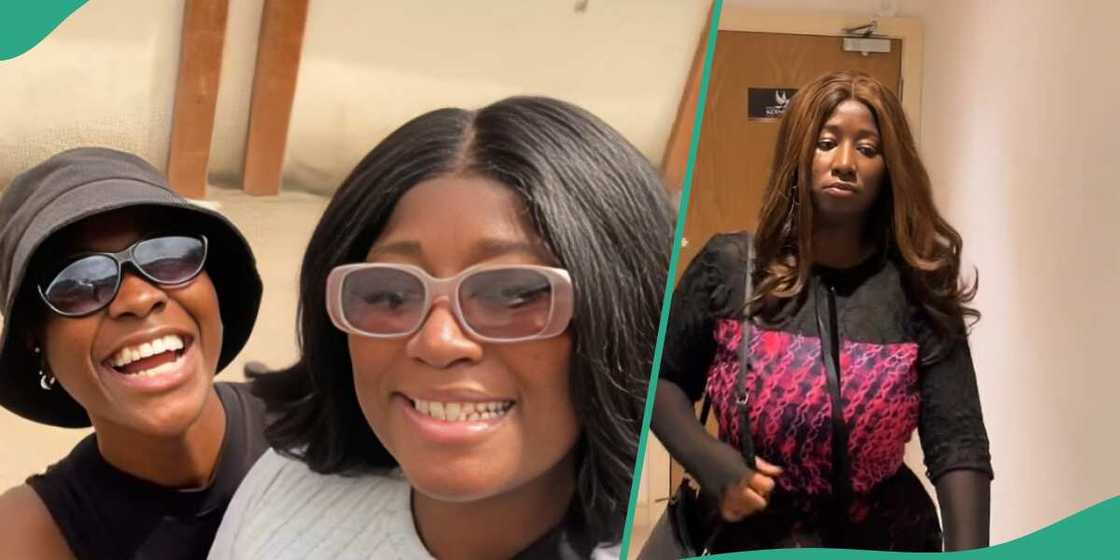 Nigerian lady reunites with friend Nigerian lady reunites with friend
