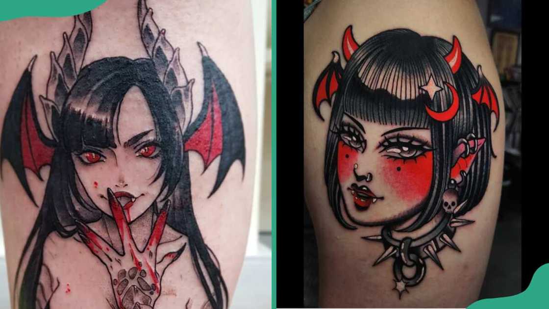 Alluring succubus tattoo