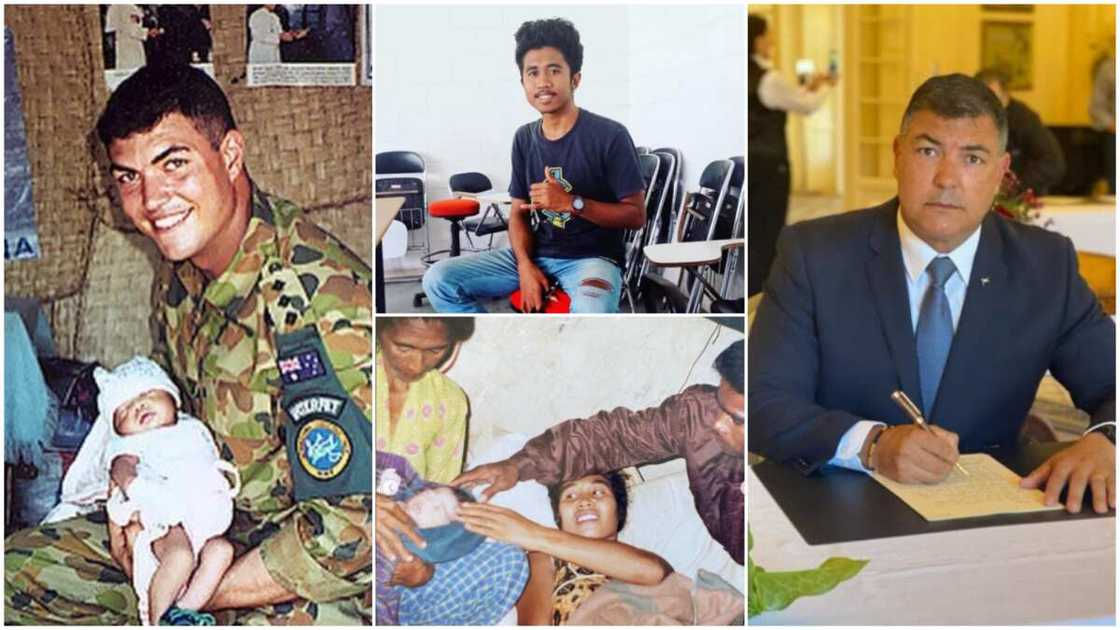 The man said it the son contacted him online. The man said it the son contacted him online.