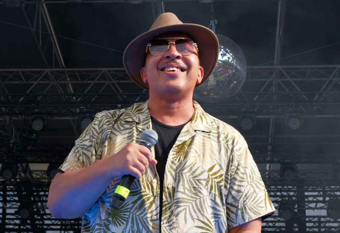 Lou Bega on stage during the It's My Life Open Air Festival