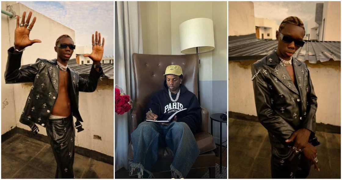 Photos of singer Blaqbonez and Rema Photos of singer Blaqbonez and Rema