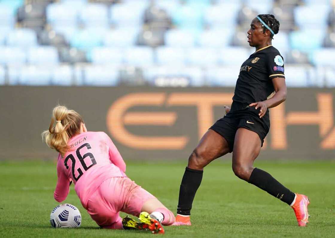 Nigerian star scores stunning Champions League goal against Man City Nigerian star scores stunning Champions League goal against Man City