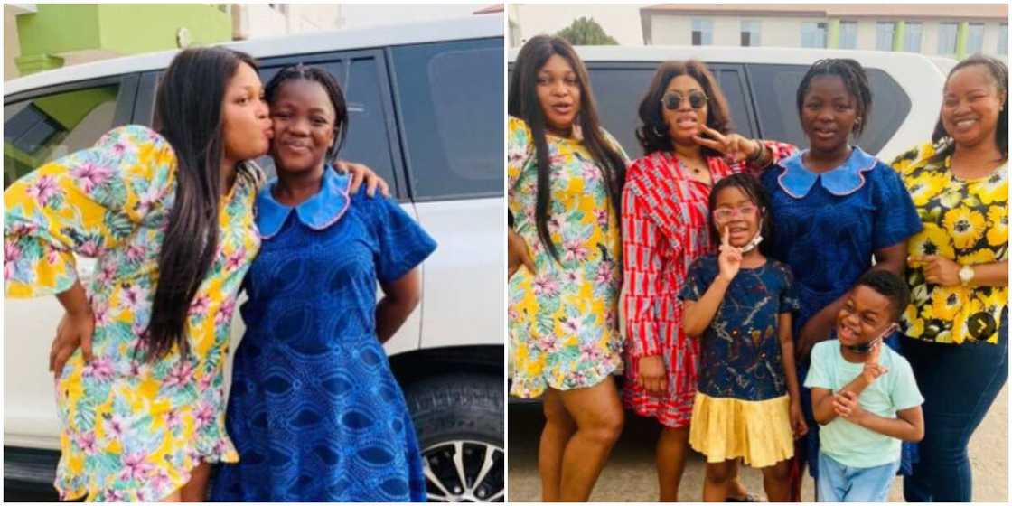 Kemi Afolabi visits daughter