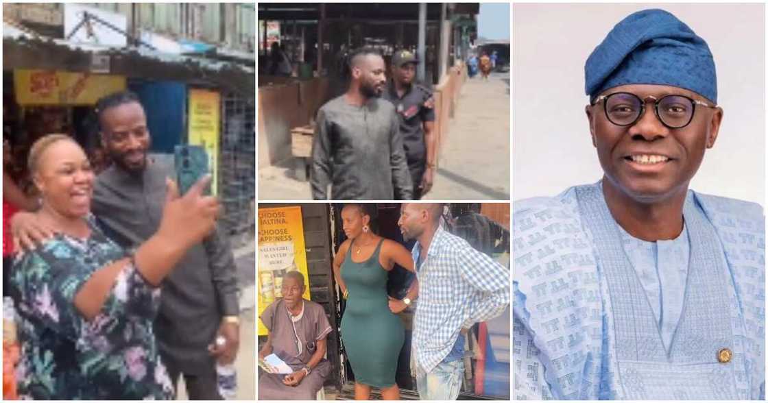 9ice goes door-to-door to campaign for Sanwo-Olu