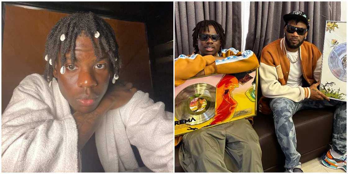 Nigerian singer Rema, Rema with his mentor D'Prince Nigerian singer Rema, Rema with his mentor D'Prince