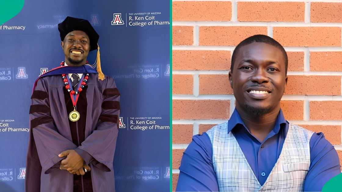 A Nigerian man who bagged a first-class degree from LASU celebrates as he got his PhD in the US.