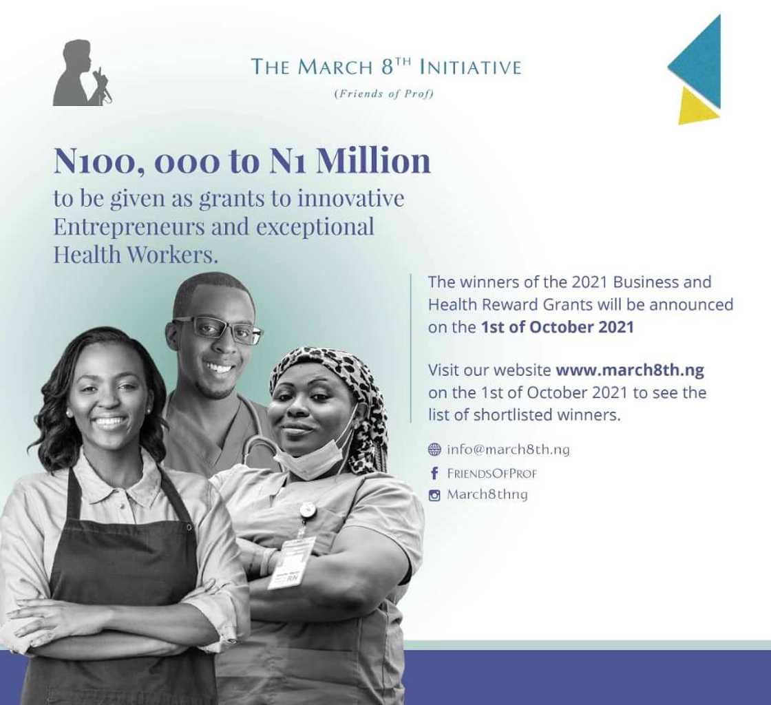 The March 8th Initiative Announces the Winners of Its 2021 Business and Health Grants The March 8th Initiative Announces the Winners of Its 2021 Business and Health Grants