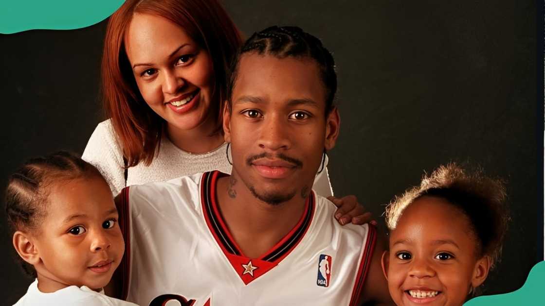 Tawanna Turner with Allen Iverson and their two children.