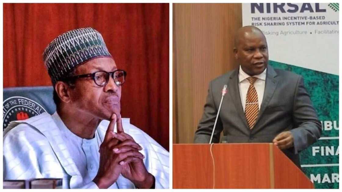 President Muhammadu Buhari, Aliyu Abdulhameed, NISRAL, Wheat project saga, corruption in Nigeria President Muhammadu Buhari, Aliyu Abdulhameed, NISRAL, Wheat project saga, corruption in Nigeria