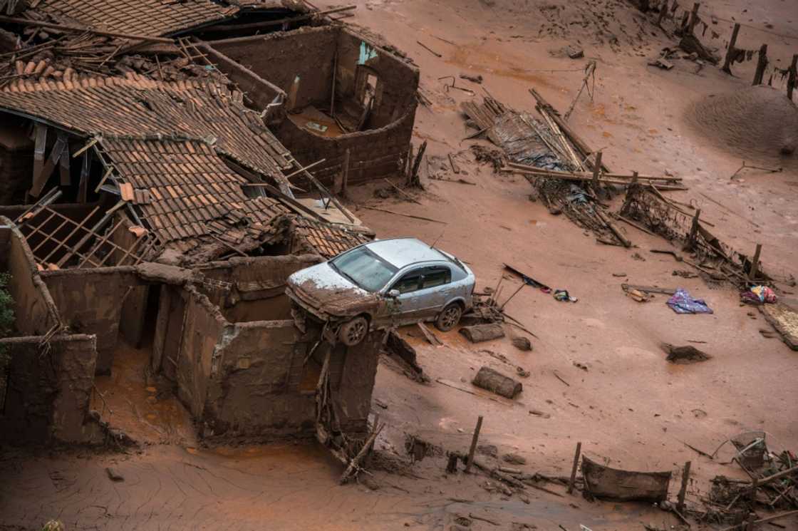 The avalanche of toxic mud engulfed the village of Bento Rodrigues