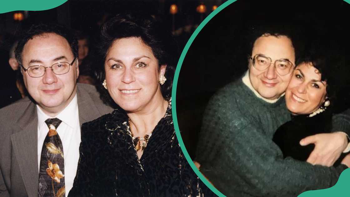 Barry and Honey Sherman posing together in a gathering (L), The couple embracing each other (R) Barry and Honey Sherman posing together in a gathering (L), The couple embracing each other (R)
