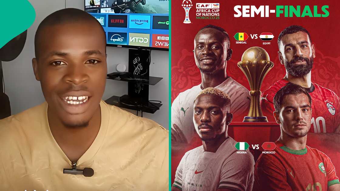 Man confidently predicts 2 teams that will make it to AFCON final, video trends