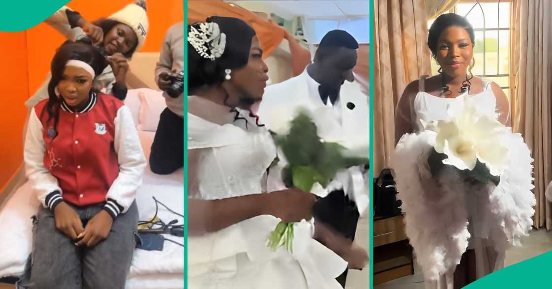 Lady weds and graduates on the same day, Nigerians react