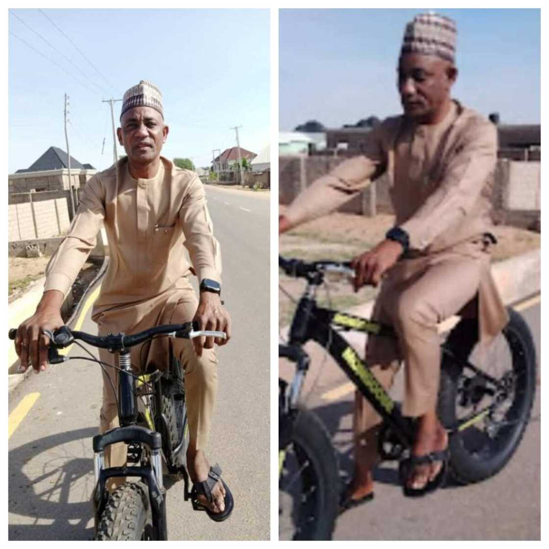 Hon. Haruna Jilantikiri a kan keke Hon. Haruna Jilantikiri a kan keke